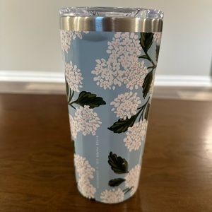 Corkcicle x Rifle Paper Co Blue Hydrangea Tumbler EUC